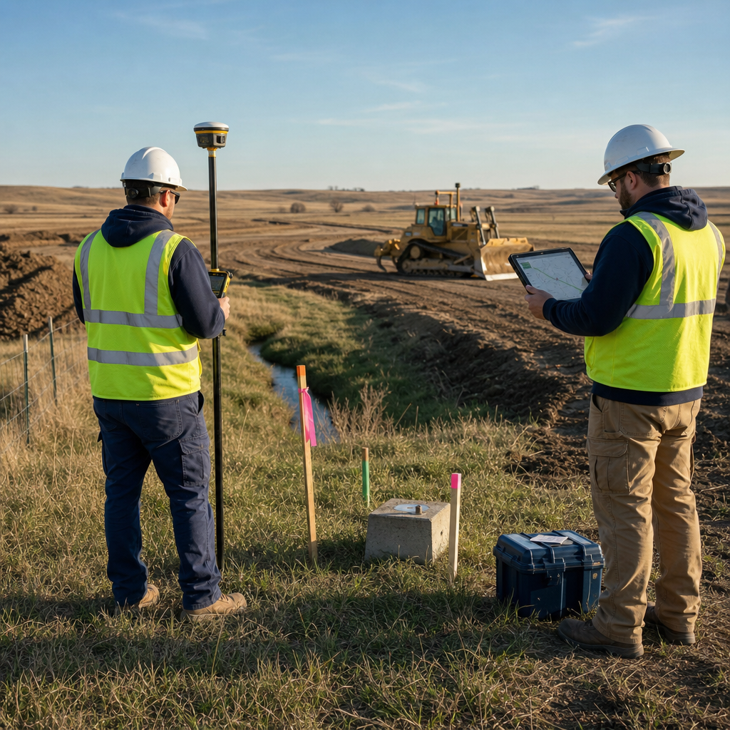 , or other potential encroachments be shown?
Are underground utilities include
